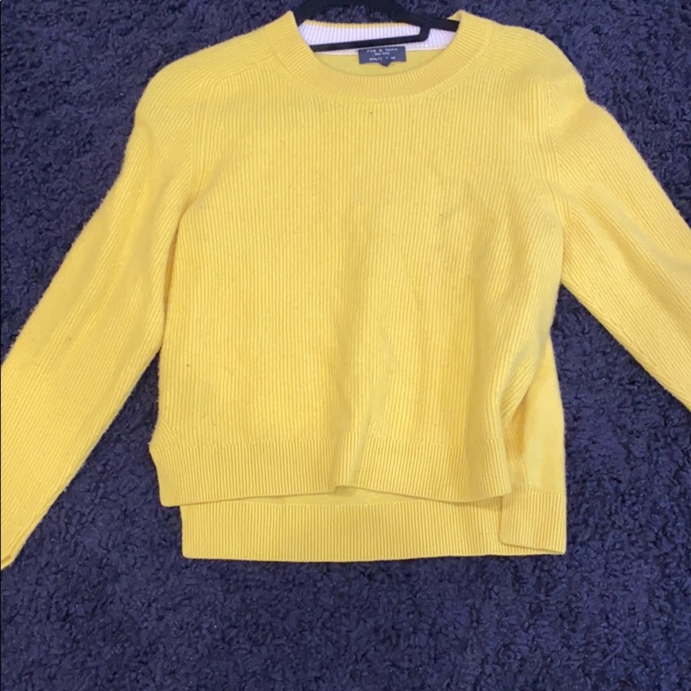 Rag and bone yellow sweater
